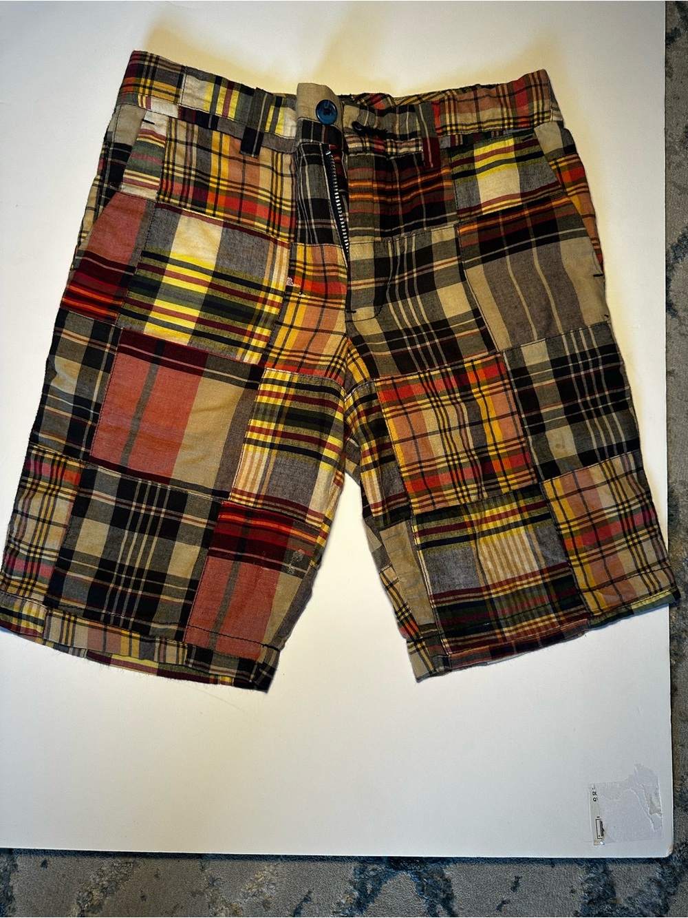 Polo by Ralph Lauren Multicolor Plaid Patchwork Shorts